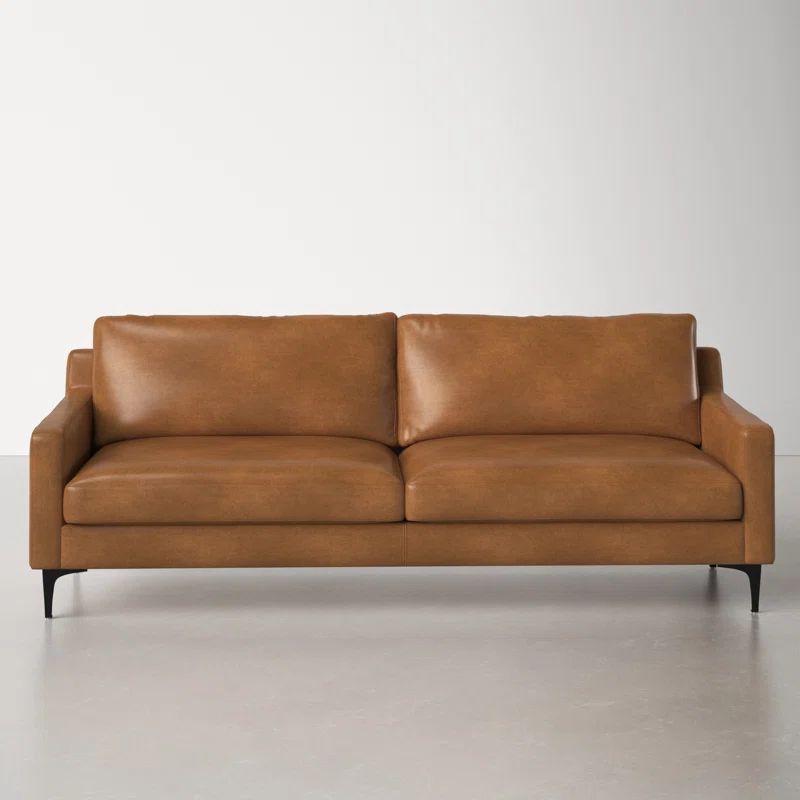 Jones 86'' Leather Sofa | Wayfair North America
