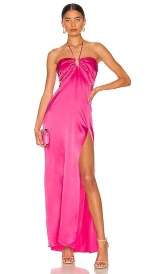 Mieta Gown in Paris Pink | weddings wedding shower | beach wedding guest dress | Revolve Clothing (Global)