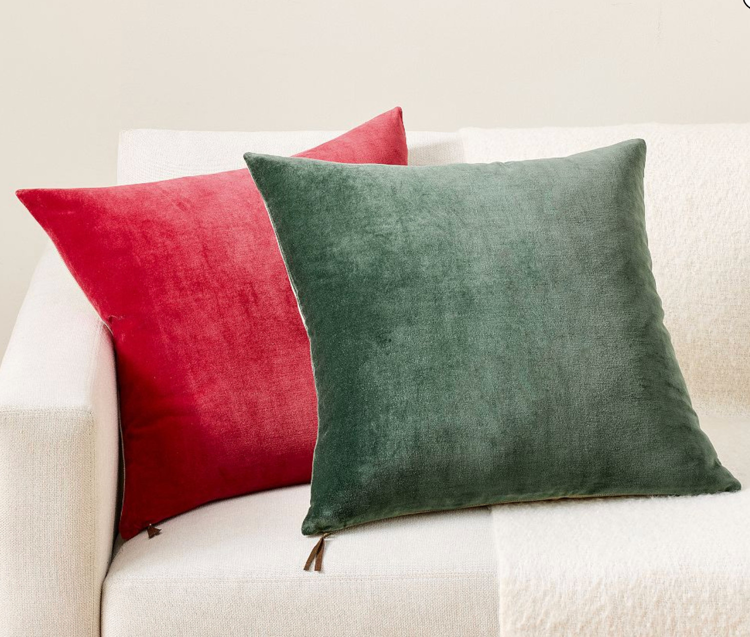 Holiday velvet throw pillow  

 #LTKHoliday #LTKSeasonal #LTKHome