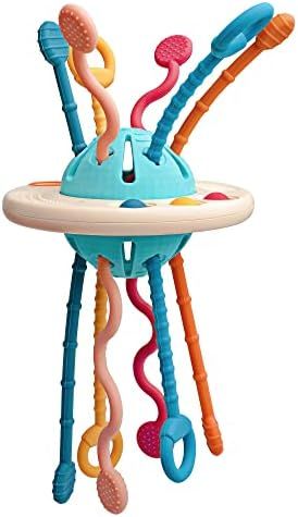 LiKee Baby Sensory Toys Montessori Pull String Learning Ropes with Simple Bubble &Sliding Balls f... | Amazon (US)
