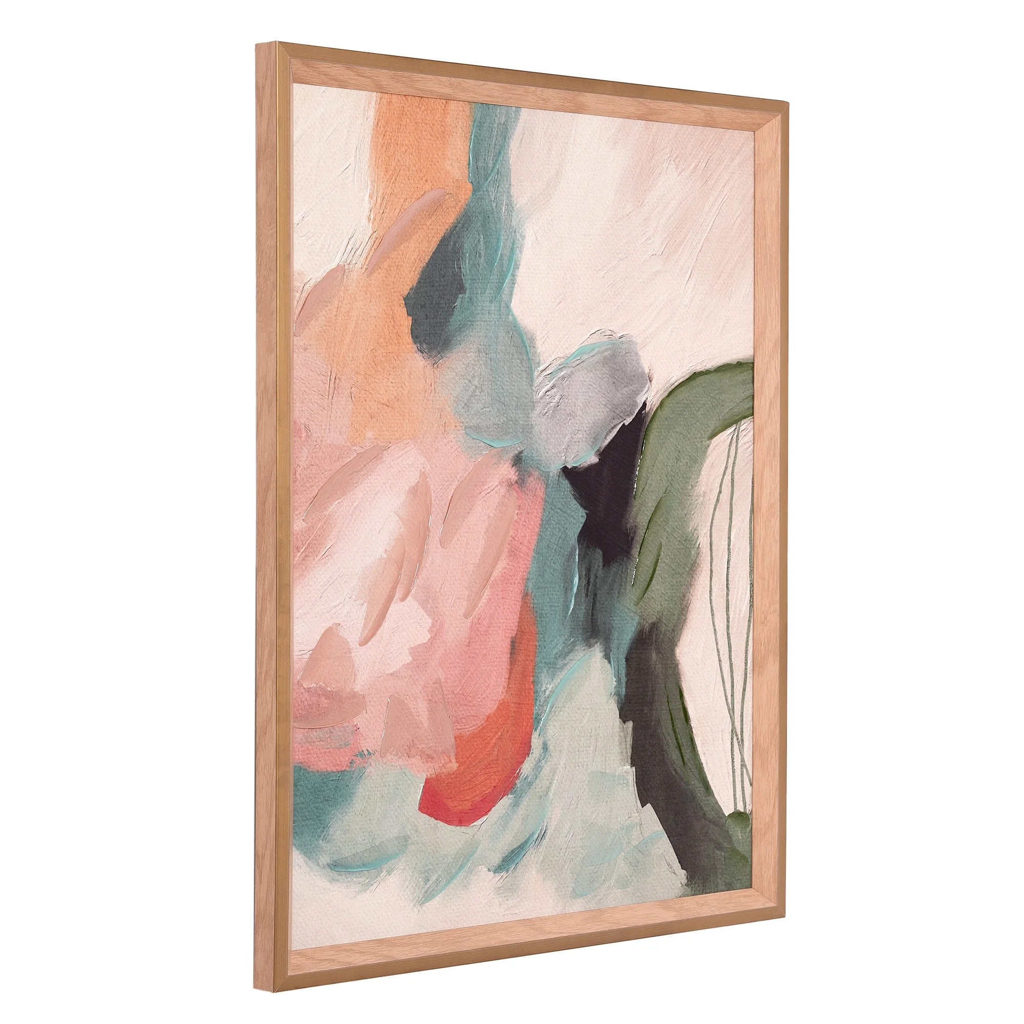 Beautiful by Drew Framed Painterly Abstract on Linen Wall Art | Walmart (US)