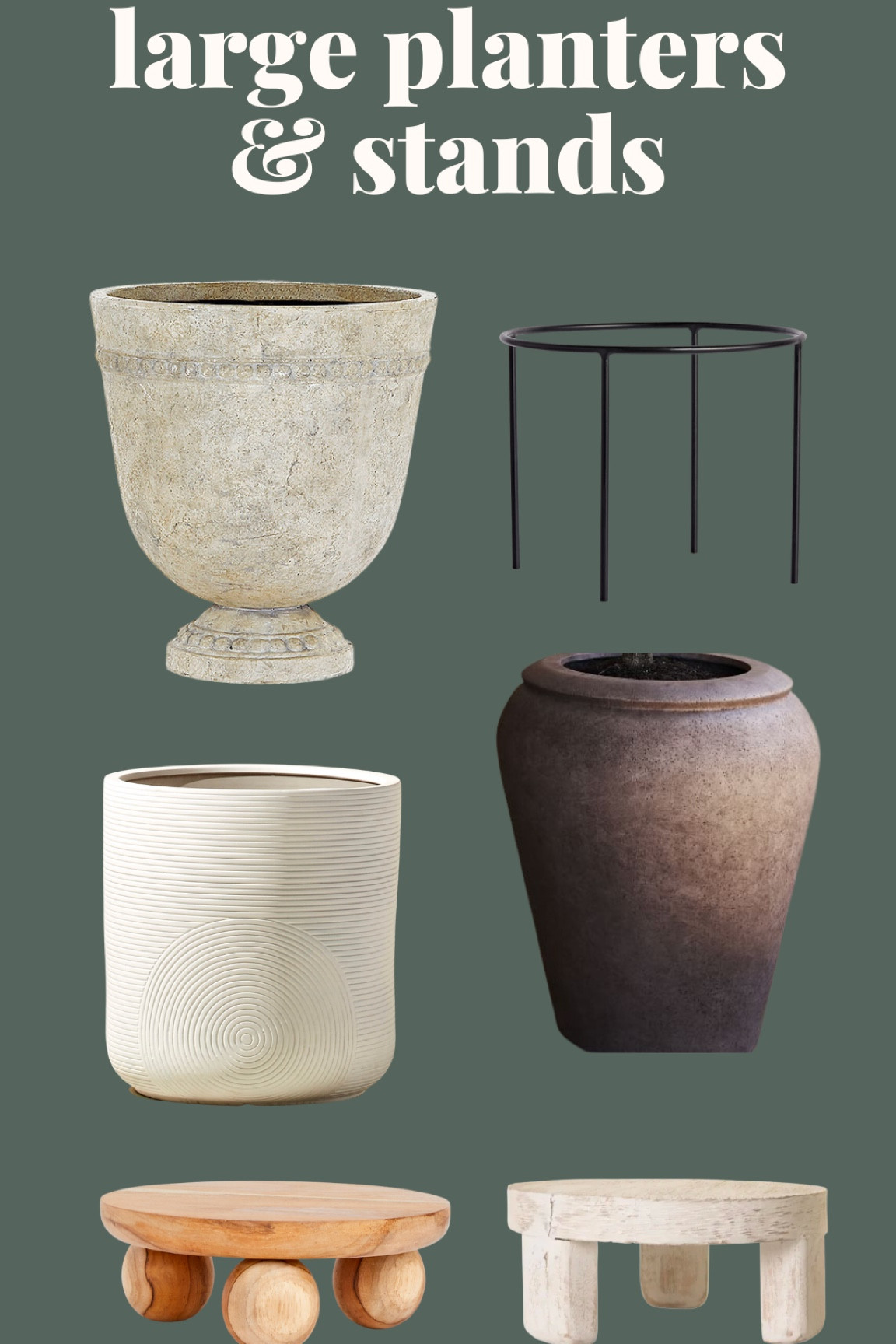 We asked what you’re shopping for and we did the shopping for you!Large planters and plant stands 

#planters #plantstands #plants #outdoorplanters #indoorplanter 

#LTKSeasonal #LTKunder100 #LTKhome