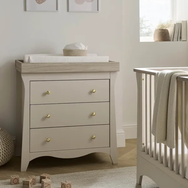 CuddleCo Clara 3 Drawer Chest & Changing Unit | Dunelm (migrated)