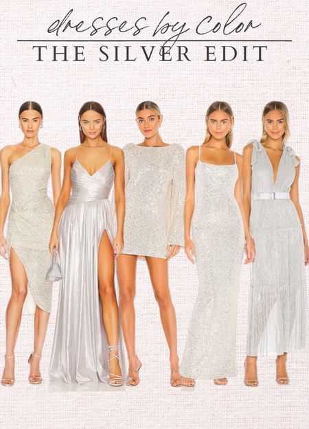 Silver dresses for special occasions, weddings, and date nights! 

#LTKFind #LTKstyletip
