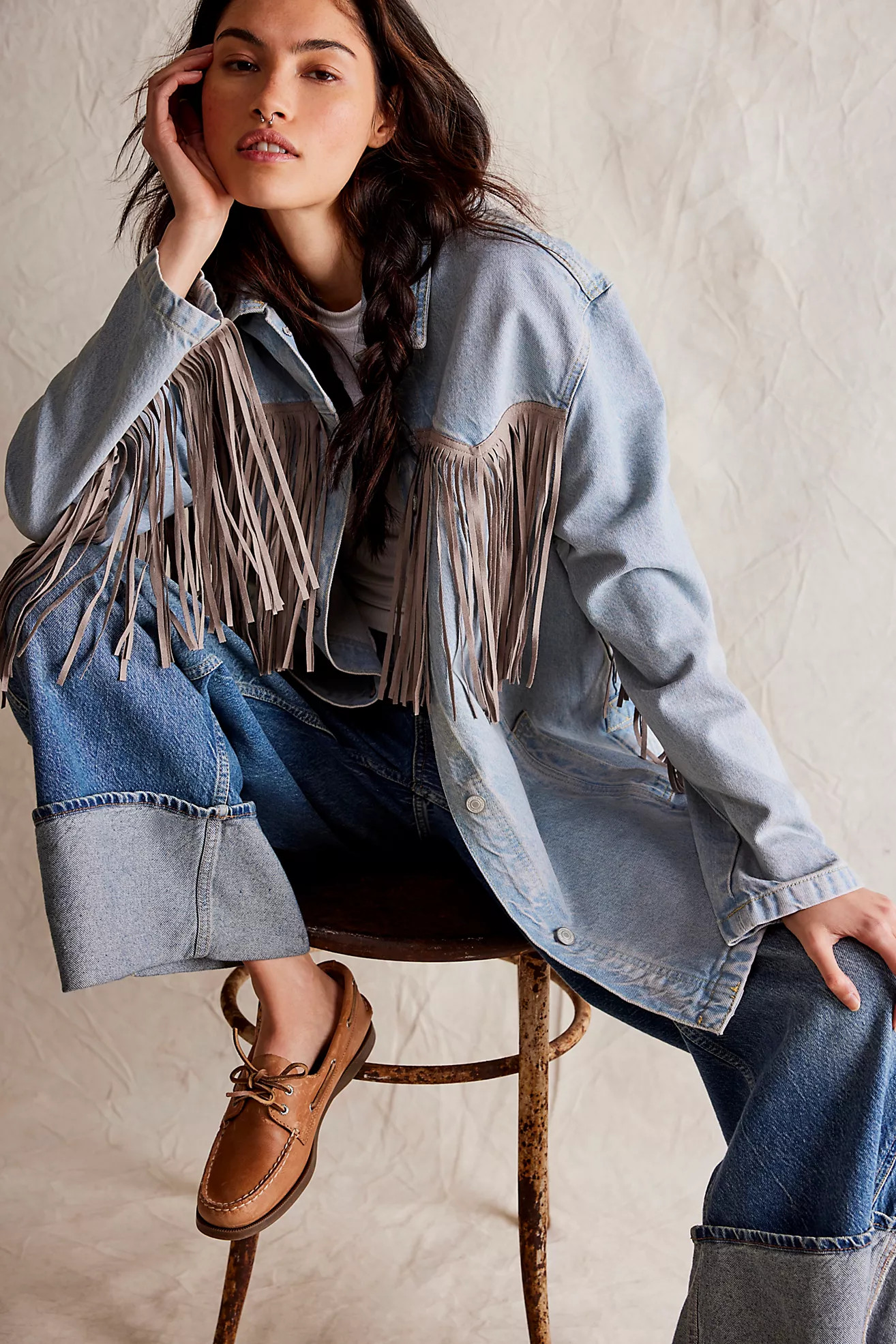 Fringe Out Denim Jacket | Free People (Global - UK&FR Excluded)