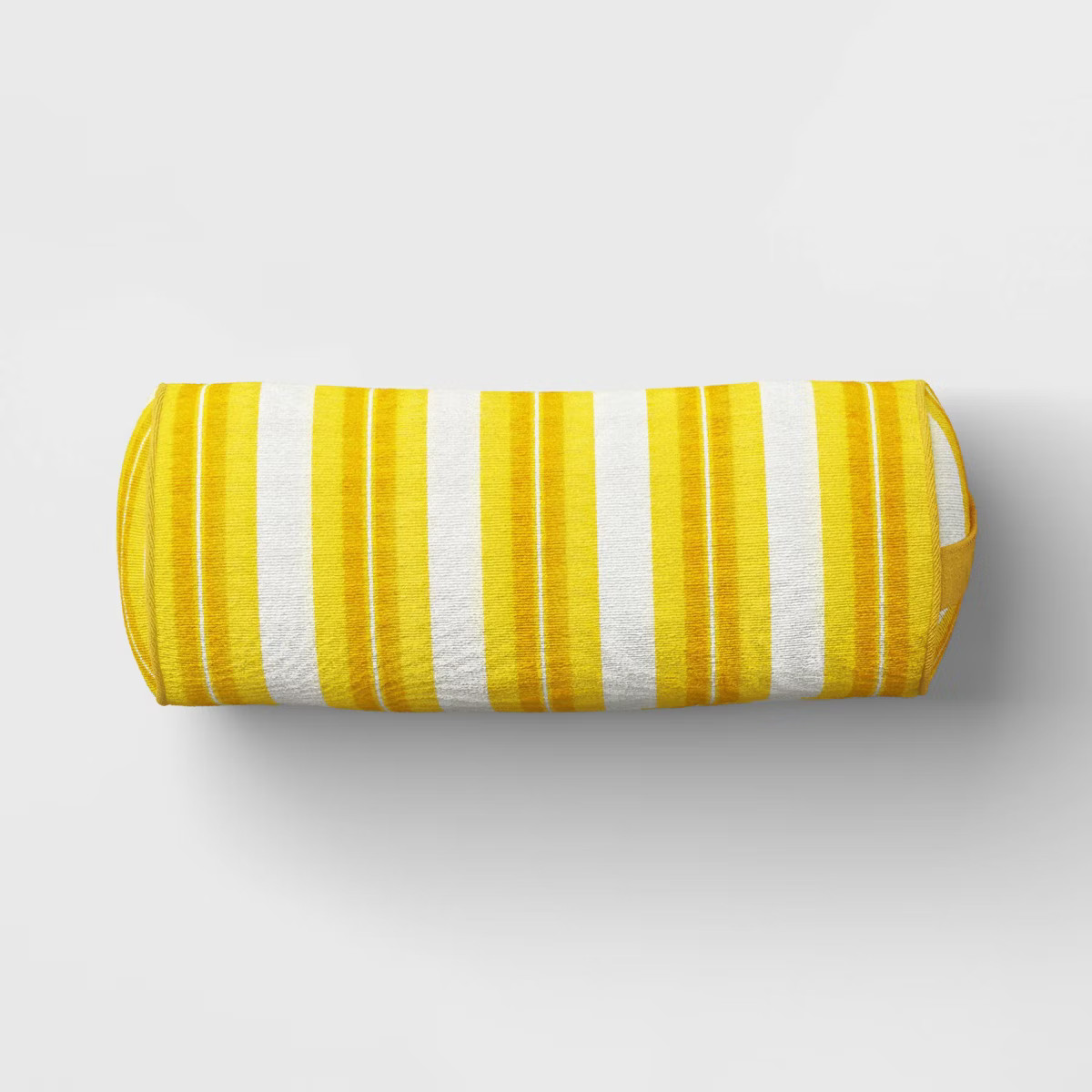 20"x8" Terry Printed Chenille Lumbar Bolster Pillow Yellow Stripe - Threshold™ | Target