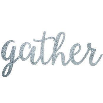 Gather Word Galvanized Metal Wall Decor, Farmhouse Decor, Farm Decor | Amazon (US)