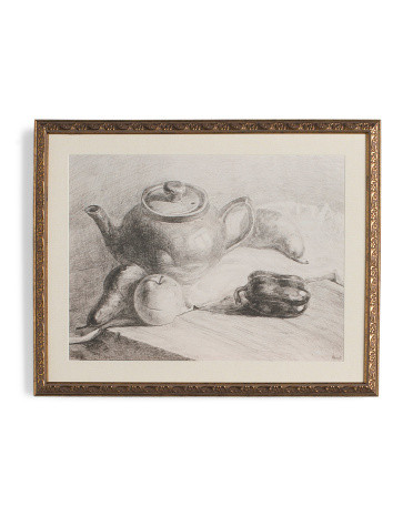 16x20 Sketch Teapot Framed Wall Art | TJ Maxx
