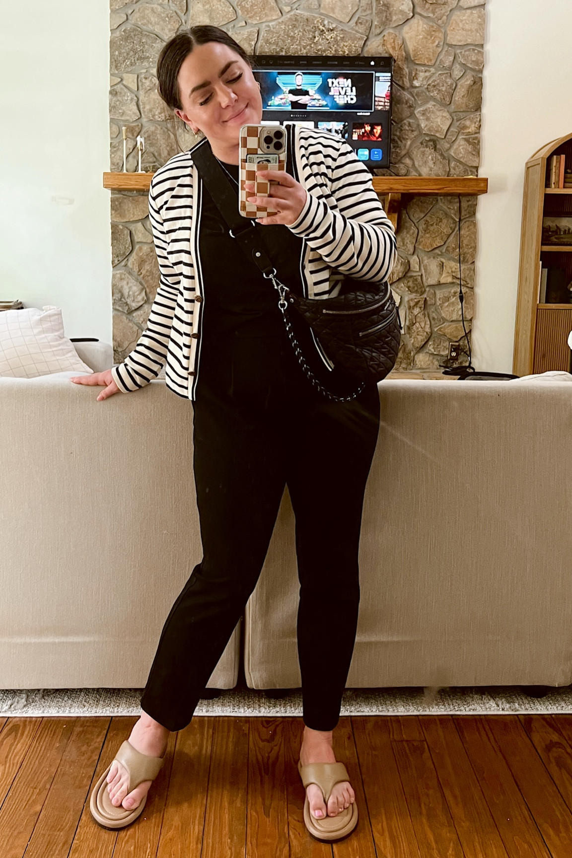 An elevated take on my usual black leggings and tee look. These pants have an elastic waist and feel like wearing the comfiest sweatpants, but they are dress pants! Wearing a M petite and they are a little loose in the waist but still a great fit. 

#LTKworkwear #LTKstyletip #LTKunder100