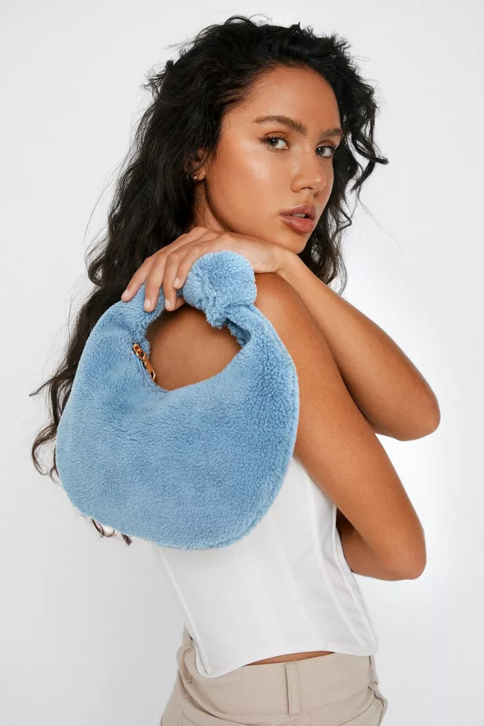 Faux Fur Shearling Grab Bag | Boohoo.com (UK & IE)
