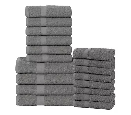 Superior Cotton Absorbent 18-Piece Towel Set - QVC.com | QVC