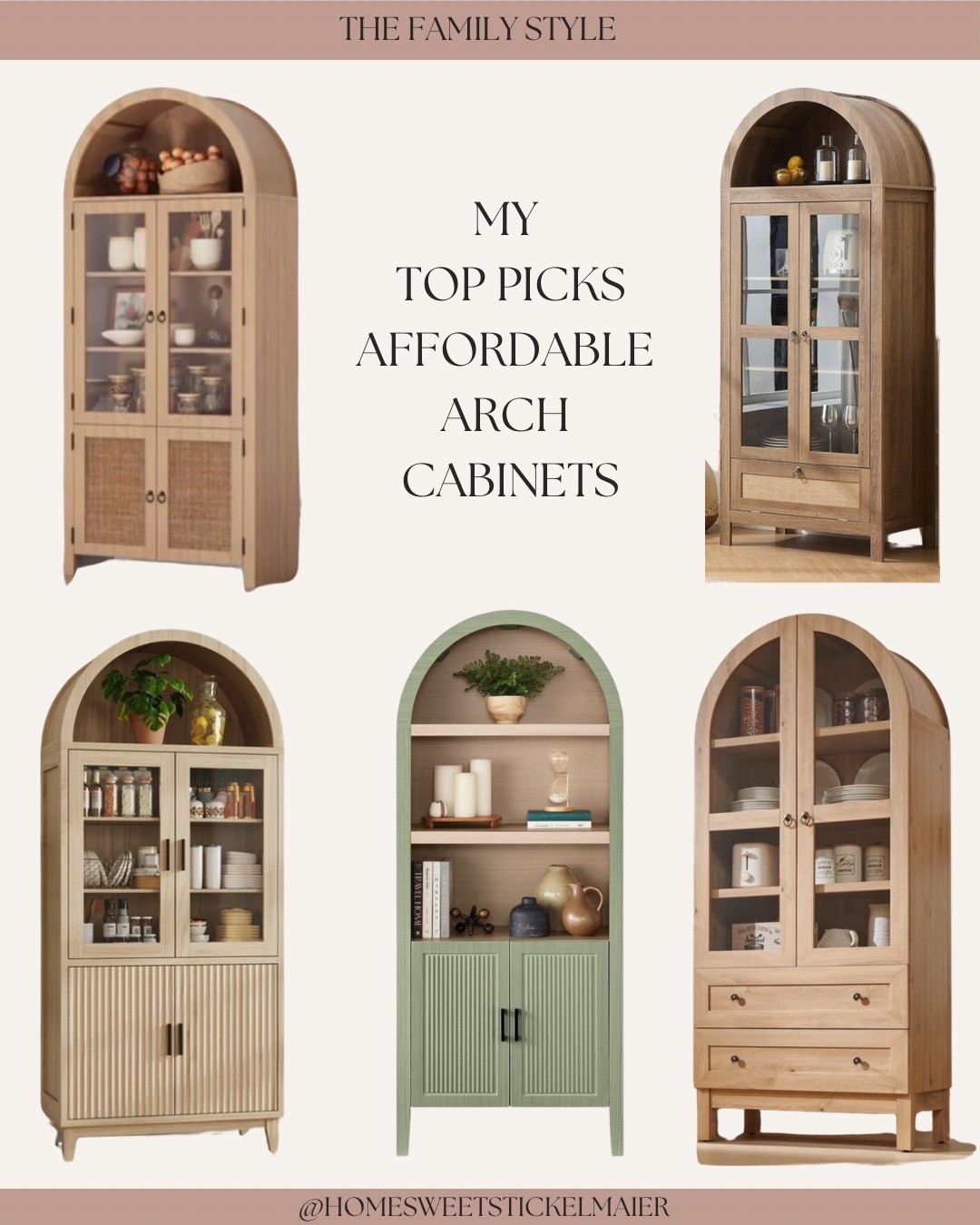 My top picks - affordable arch cabinets - most under $200 all under $255! A few are on sale so get them while you can ✨

#LTKHome