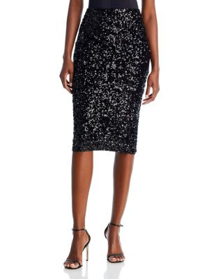 AQUA Sequin Midi Skirt - Exclusive  | Bloomingdale's Women | Bloomingdale's (US)