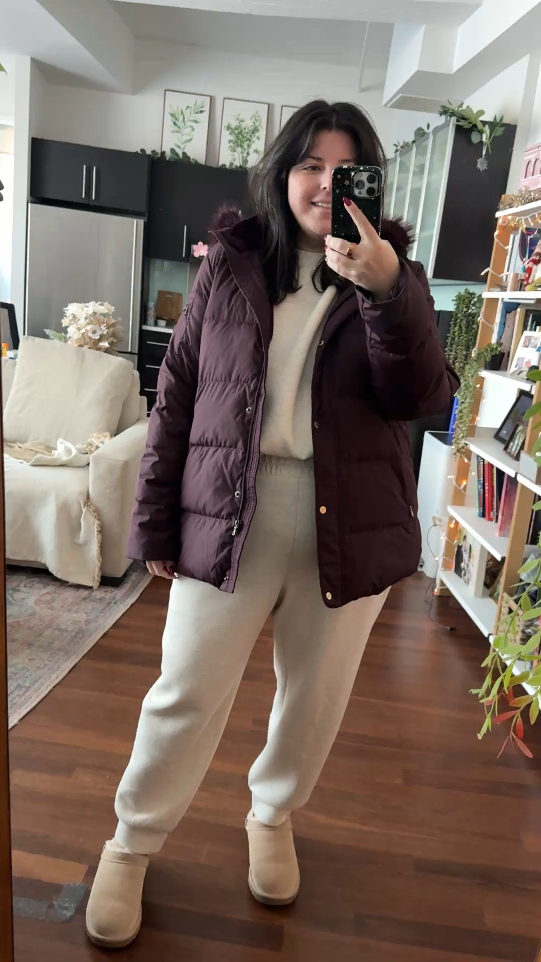 Cozy comfy warm walk for coffee 🤍 this set is what dreams are made of. So soft!! 

#LTKFindsUnder50 #LTKSaleAlert #LTKPlusSize