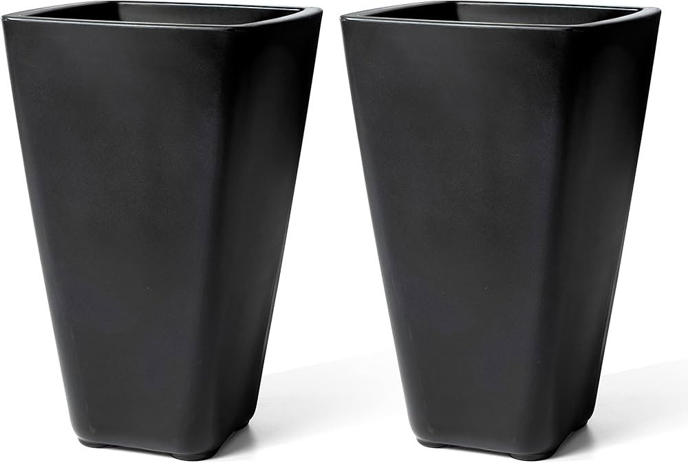 Step2 Bridgeview Tall Square Planter, Large Planters for Outdoor Plants, Gardening and Flower Pot... | Amazon (US)