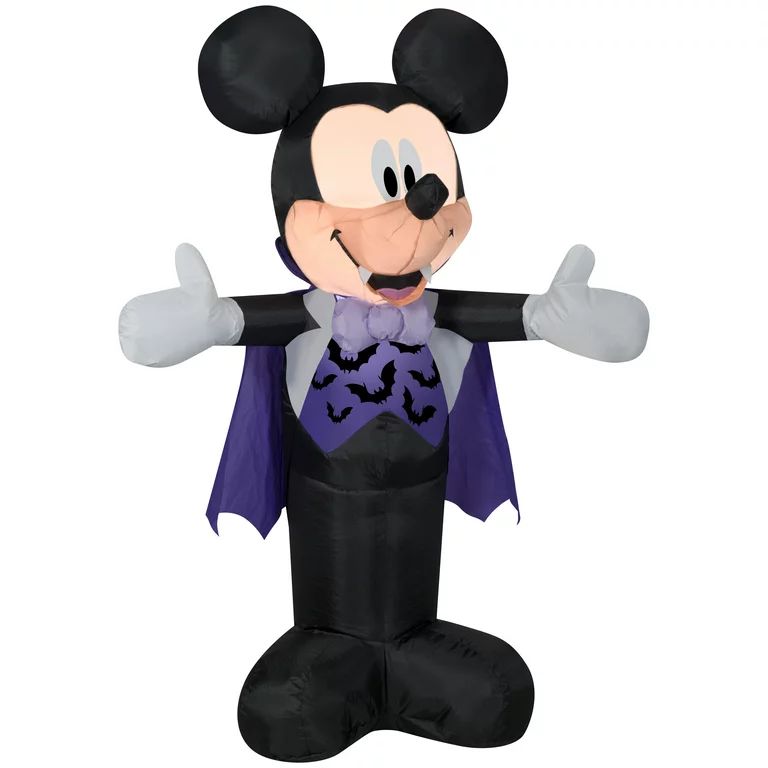 Gemmy Airblown Inflatable Mickey in Vampire Costume Disney , 3.5 ft Tall, Multicolored | Walmart (US)