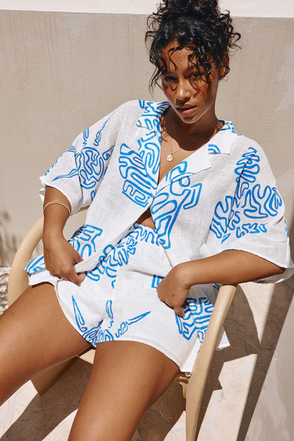 Seona Top - Evoke Blue | Sabo Skirt US