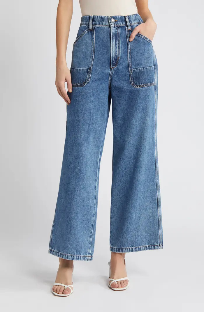 Favorite Daughter The Mischa Utility High Waist Wide Leg Jeans | Nordstrom | Nordstrom