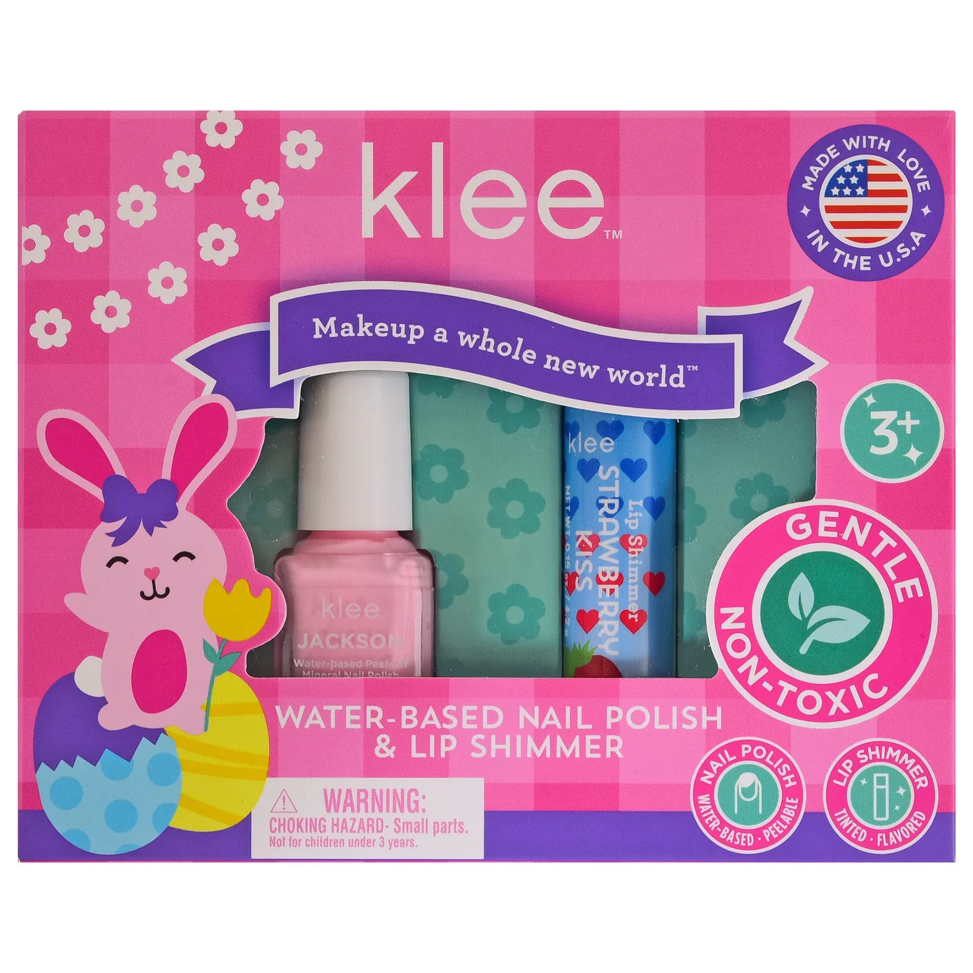 Klee Hopping Pink- Easter Nail Polish and Lip Shimmer Duo | JoJo Mommy