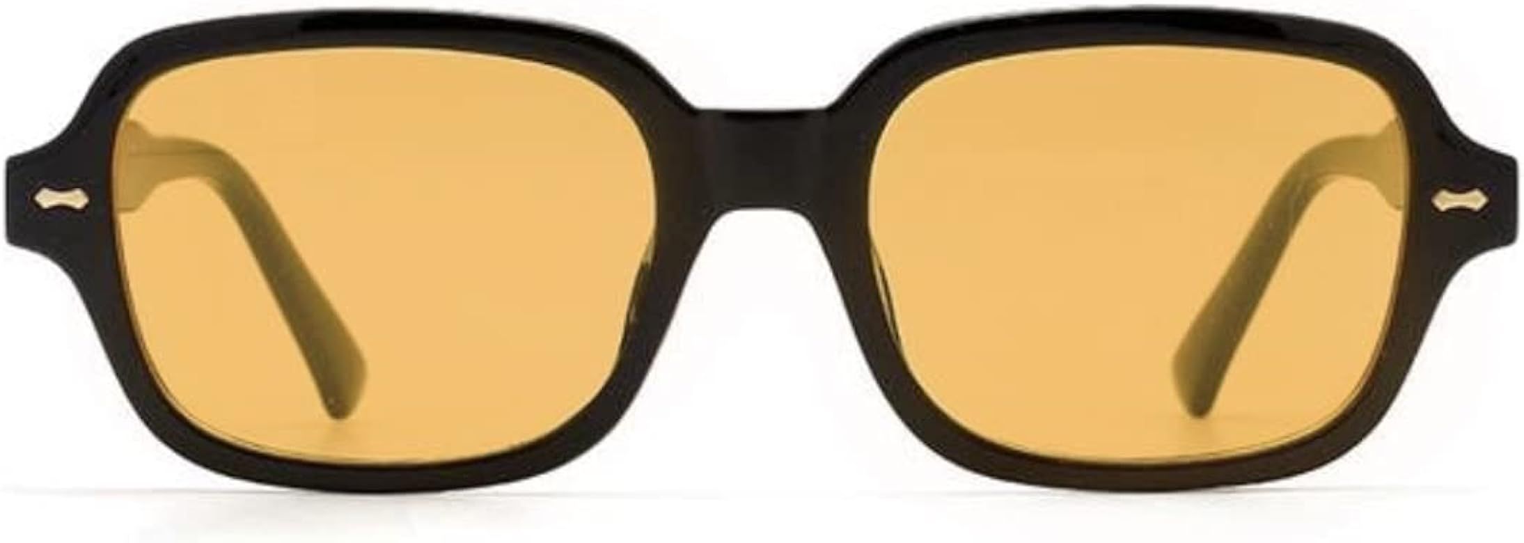 Orange Lens Sunglasses, Yellow Lens Sunglasses, Trendy Retro Orange Sunglasses, Oversized Yellow Sun | Amazon (US)