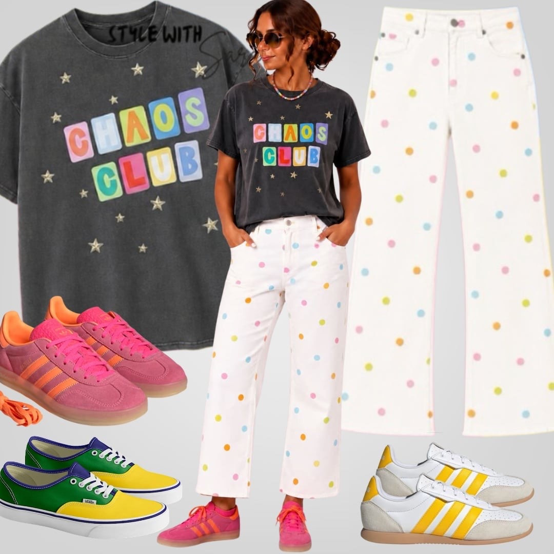 Whether you’re a Teacher or a girl who loves the dopamine style this outfit is so fun and colorful!! How are you going to decide which shoes to wear?
#backtoschool #teacher

#LTKootd #LTKdayinmylife #LTKmomlife