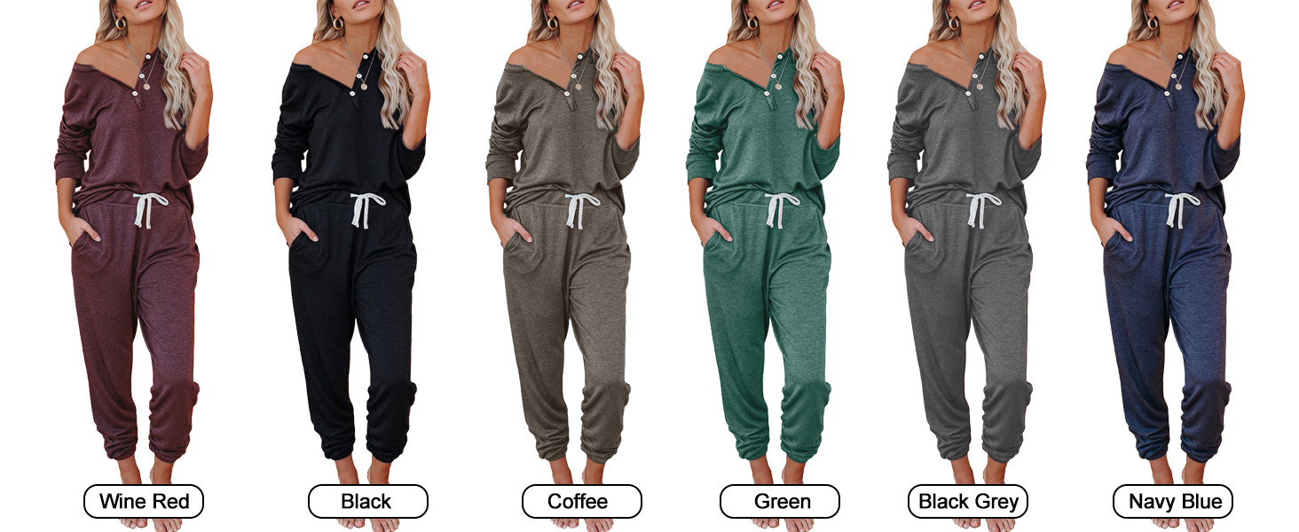 AUTOMET Womens 2 Piece Outfits Pajamas Sets Summer Lounge Sets Loungewear Sweatsuits with Sweatpa... | Amazon (US)