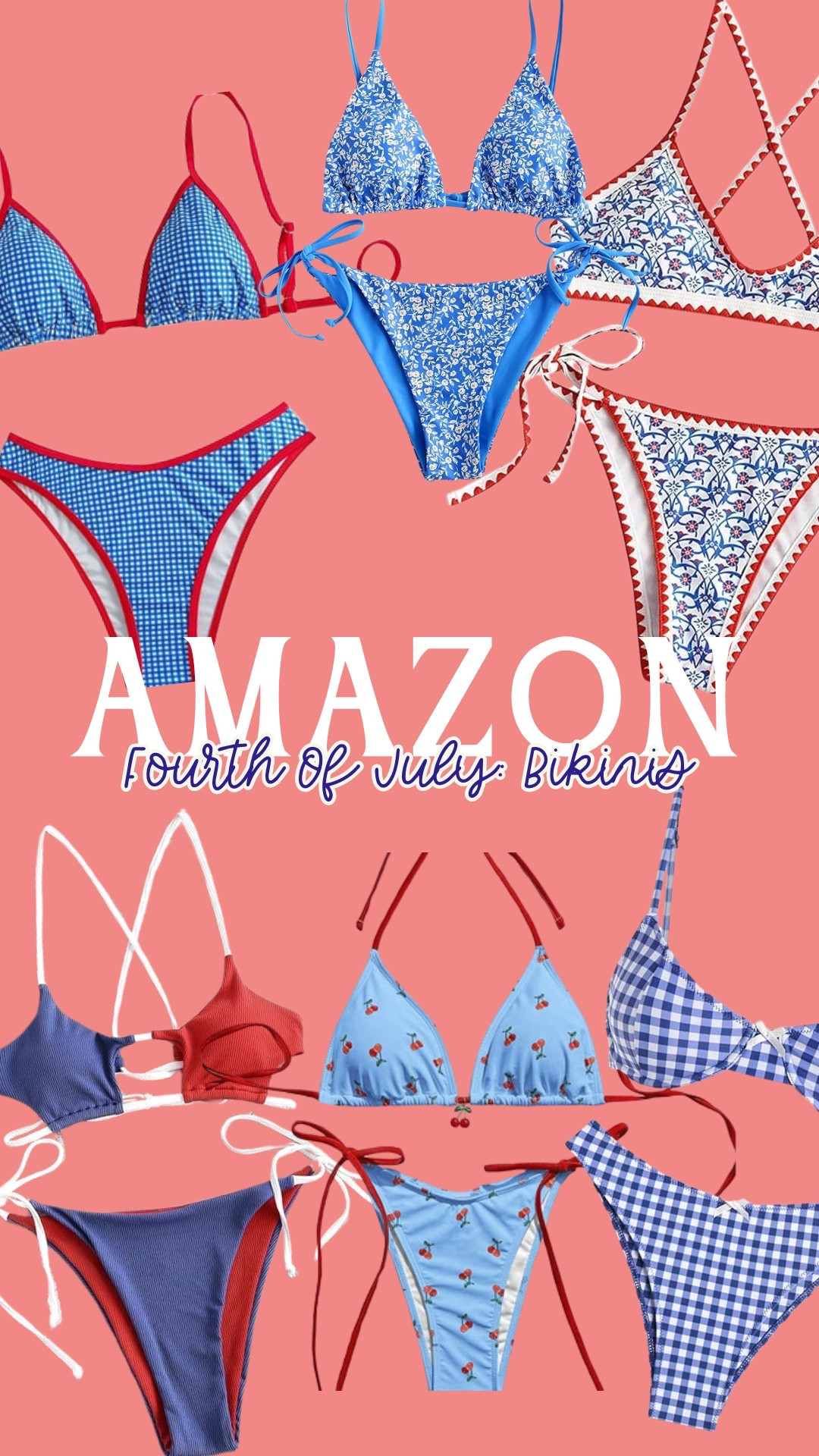 Amazon Bikinis - Red - White - Blue - Holiday - Summer 

#LTKSummerEdit #LTKSwim #LTKFindsUnder50