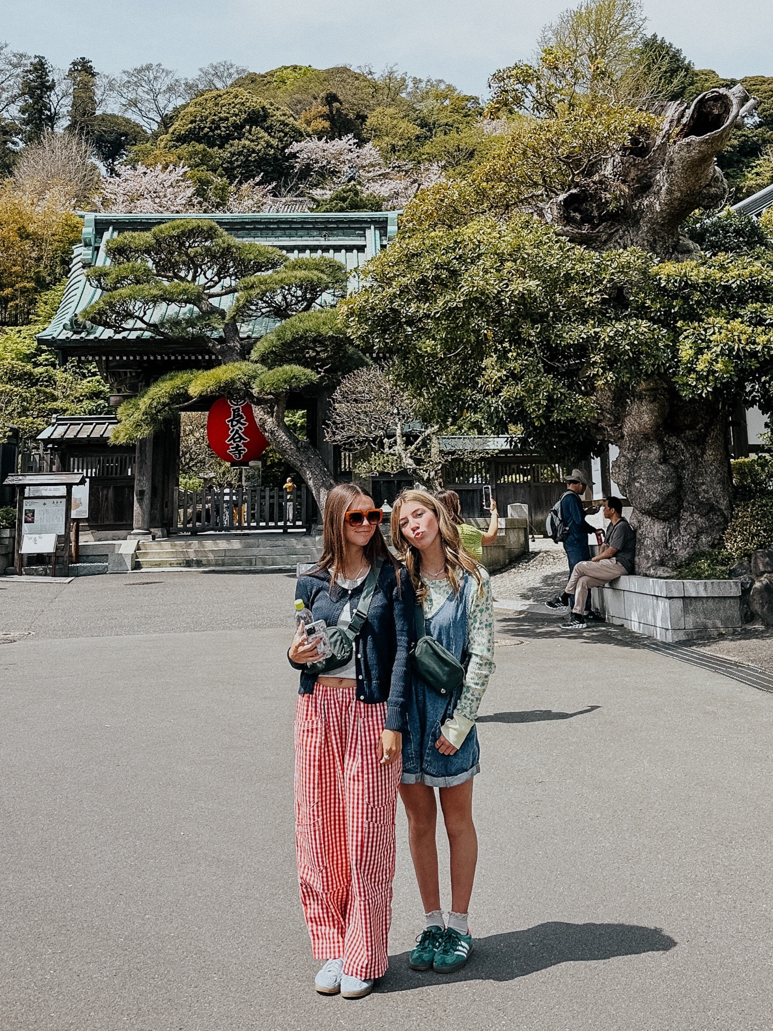 Lola wearing a small in overalls 
Ella in small pants 
Shoes size down 1/2 size 