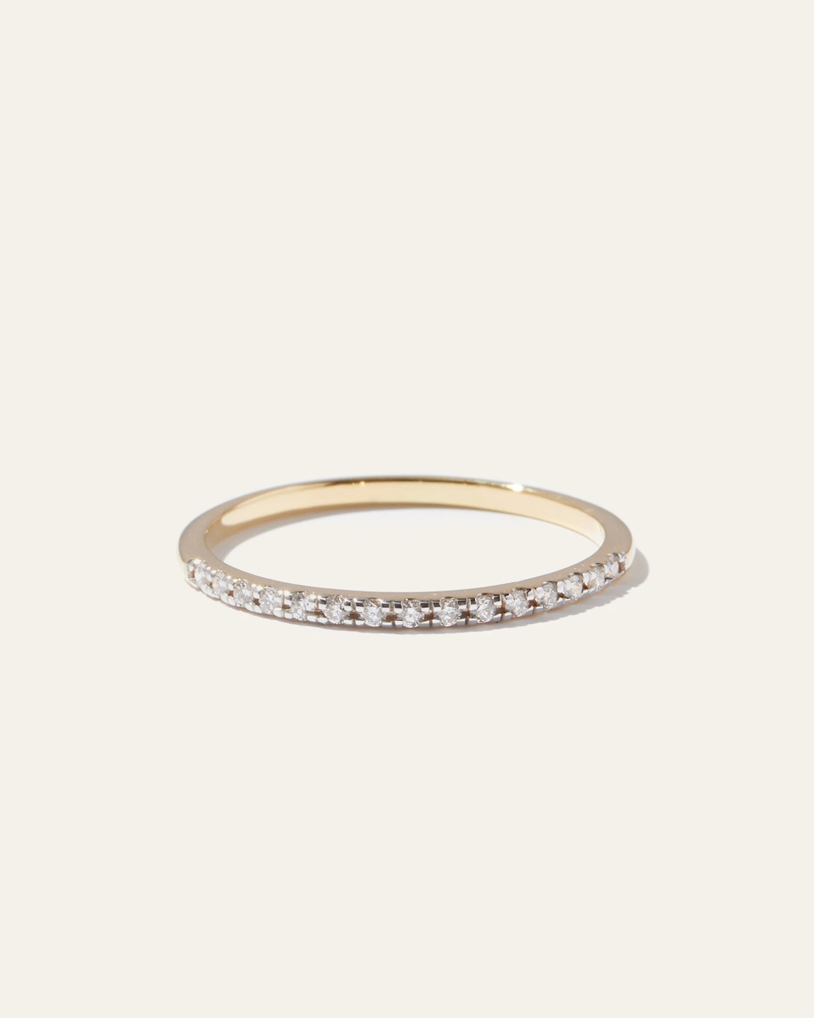 14K Gold Diamond Wedding Band in Yellow Gold | Quince