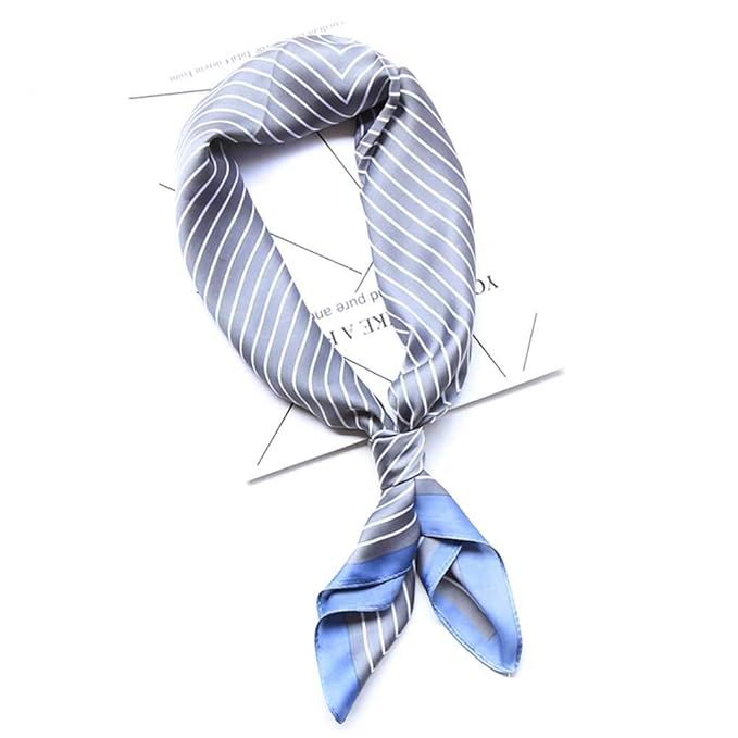 Satin Silk Feeling Square Handkerchief Women's Fashion Headscarf Neck Scarf Head Hair Wraps Neck Tie | Amazon (US)