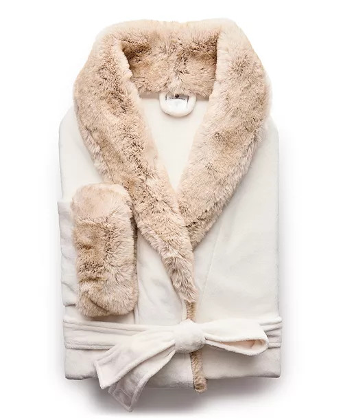 Hotel Collection Faux Fur Robe, Created for Macy's - Macy's | Macy's