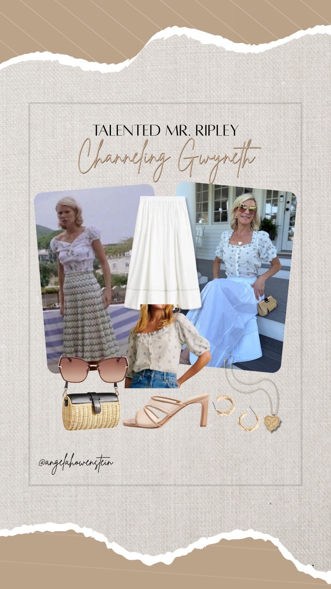 This look had Gwyneth in Ripley written all over it.

gwyneth paltrow style, talented mr ripley fashion, 90s outfit inspo, neutral style, summer outfit, classic fashion, timeless outfit, coastal style, linen outfit, vintage look



#LTKShoeCrush #LTKStyleTip #LTKItBag