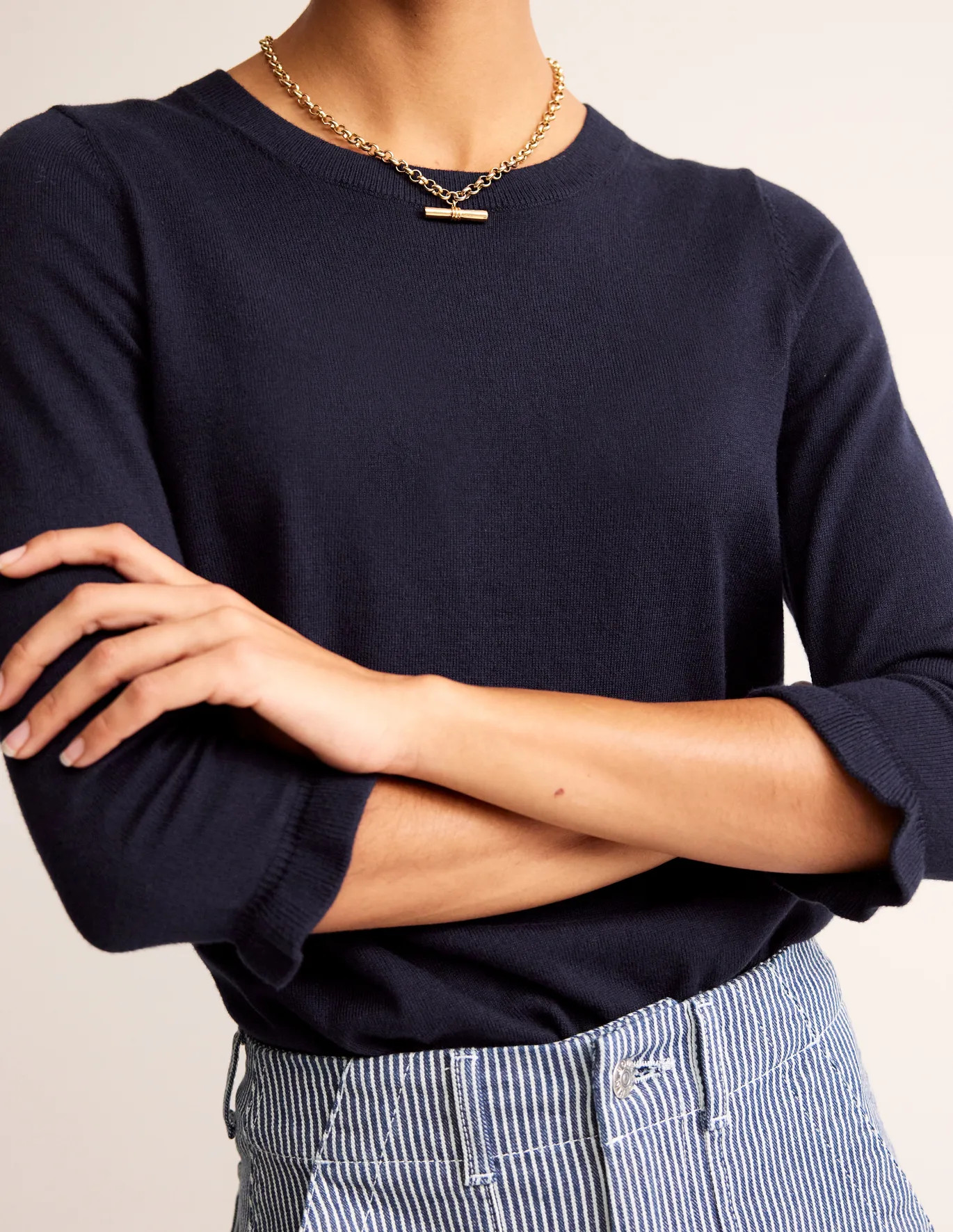 Cotton Merino Frill Jumper | Boden (UK & IE)