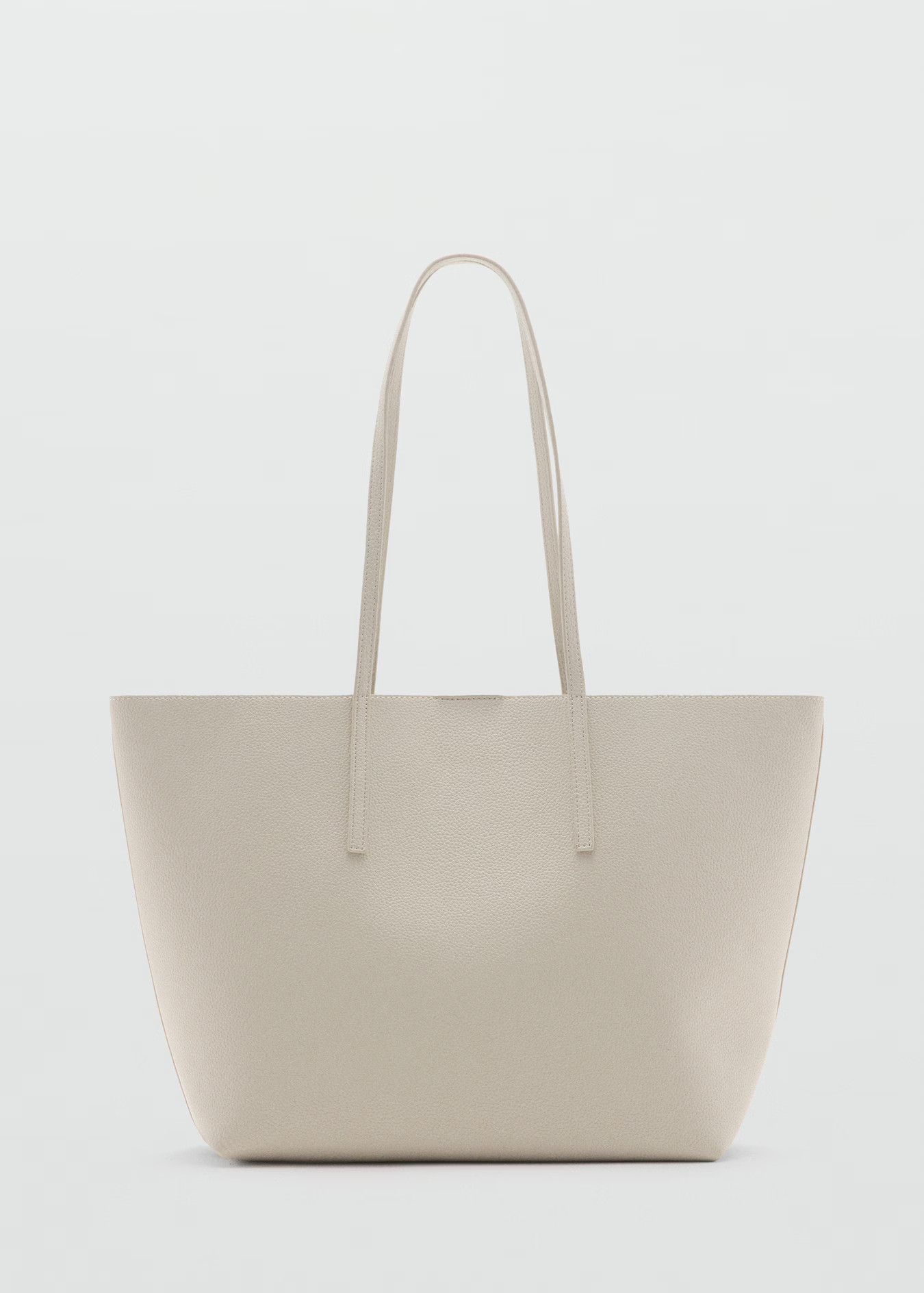 Pebbled effect shopper bag - Women | MANGO USA | Mango (US/MX/AU)