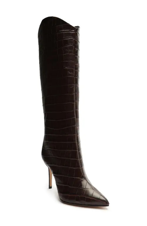 Schutz Maryana Pointed Toe Boot in Dark Chocolate at Nordstrom, Size 8 | Nordstrom