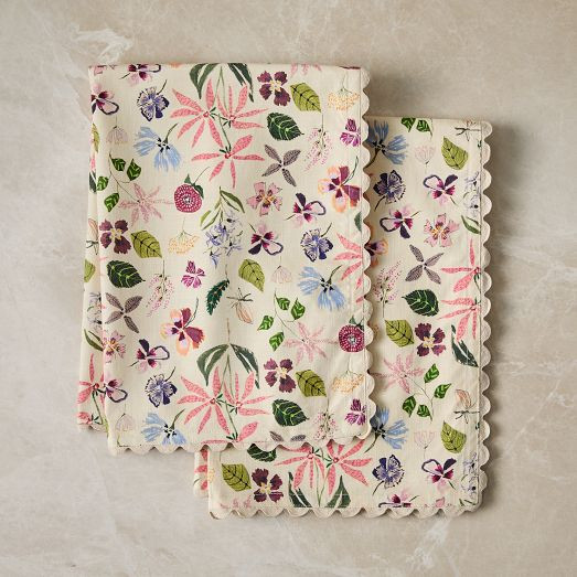 Lulie Wallace Floral Tea Towels (Set of 2) | West Elm (US)