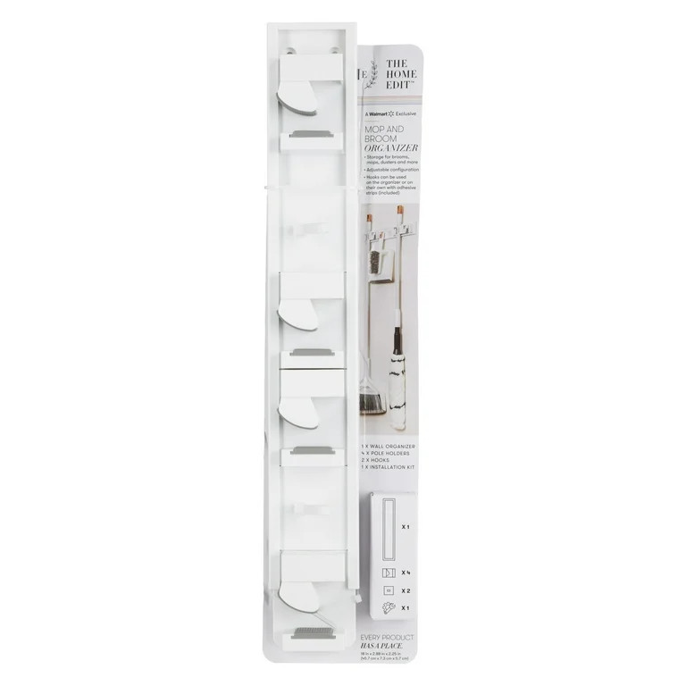 The Home Edit Broom Closet Organization Strip, Customizable | Walmart (US)