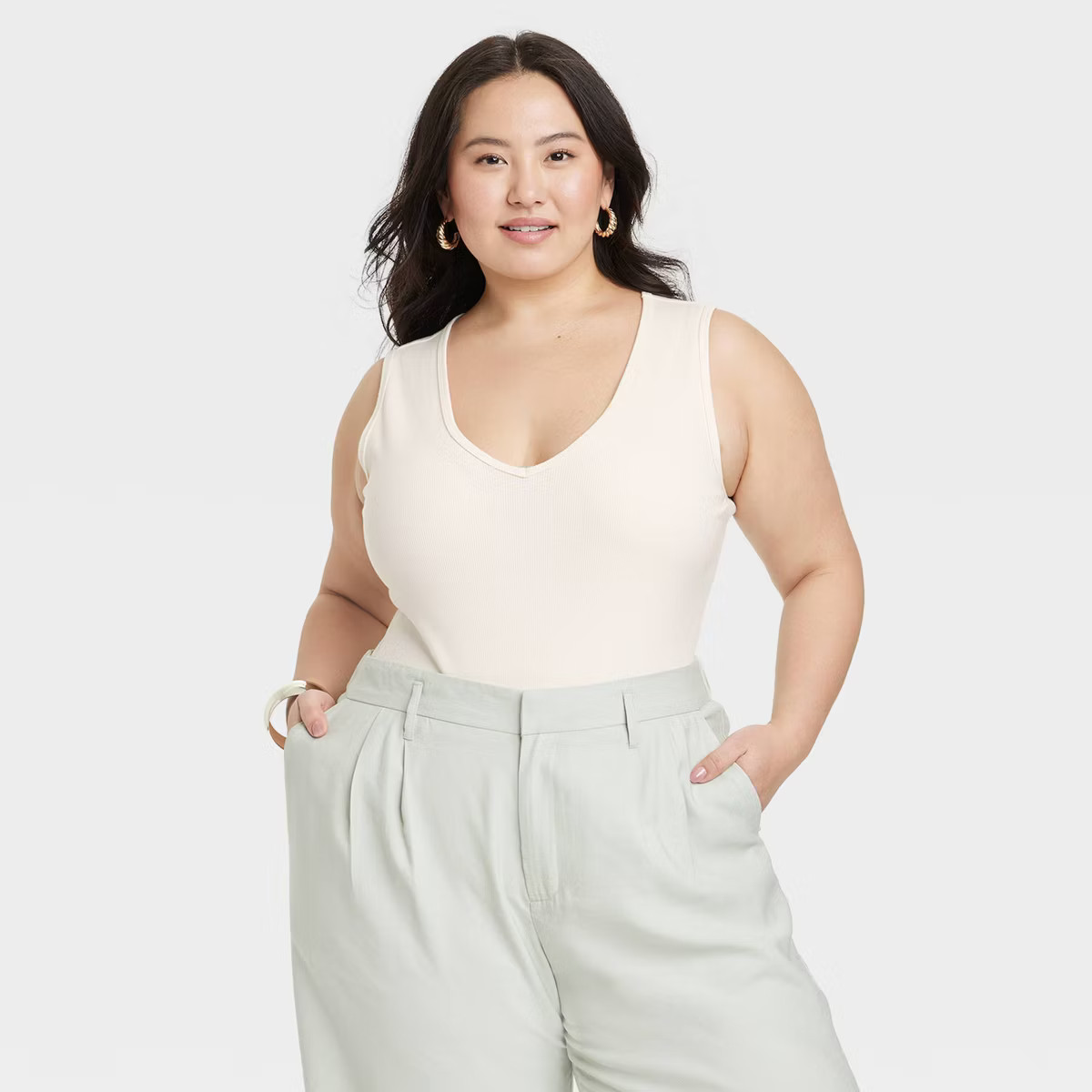 Women's Ribbed Bodysuit - A New Day™ | Target