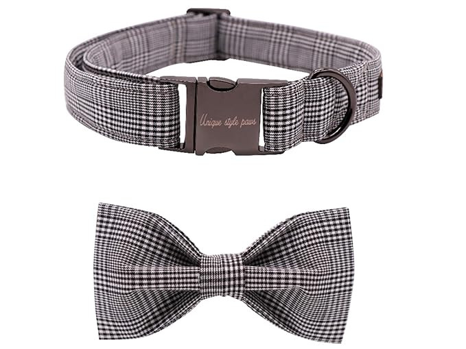 Unique Style Paws Dog Collar Bow tie Collar Adjustable Collars for Dogs and Cats Small Medium Lar... | Amazon (US)