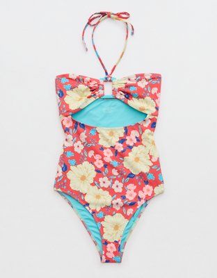 Aerie Ring Bandeau One Piece Swimsuit | Aerie