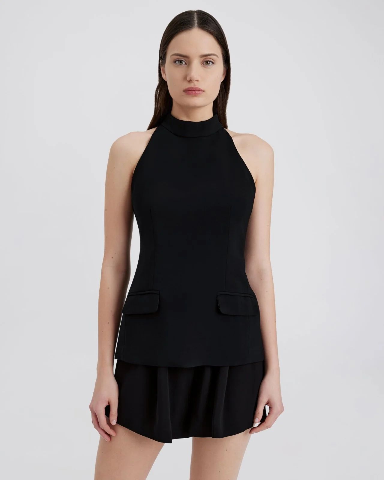 The Ronit Sleeveless Top in Noir | Solid & Striped