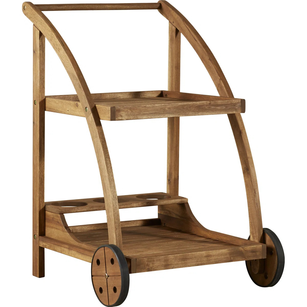 Glyndon Solid Wood Bar Cart | Wayfair North America