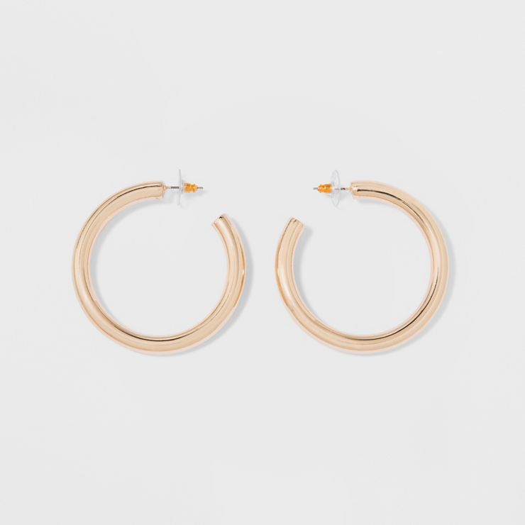 Thick Hoop Earrings - A New Day&#8482; Gold | Target