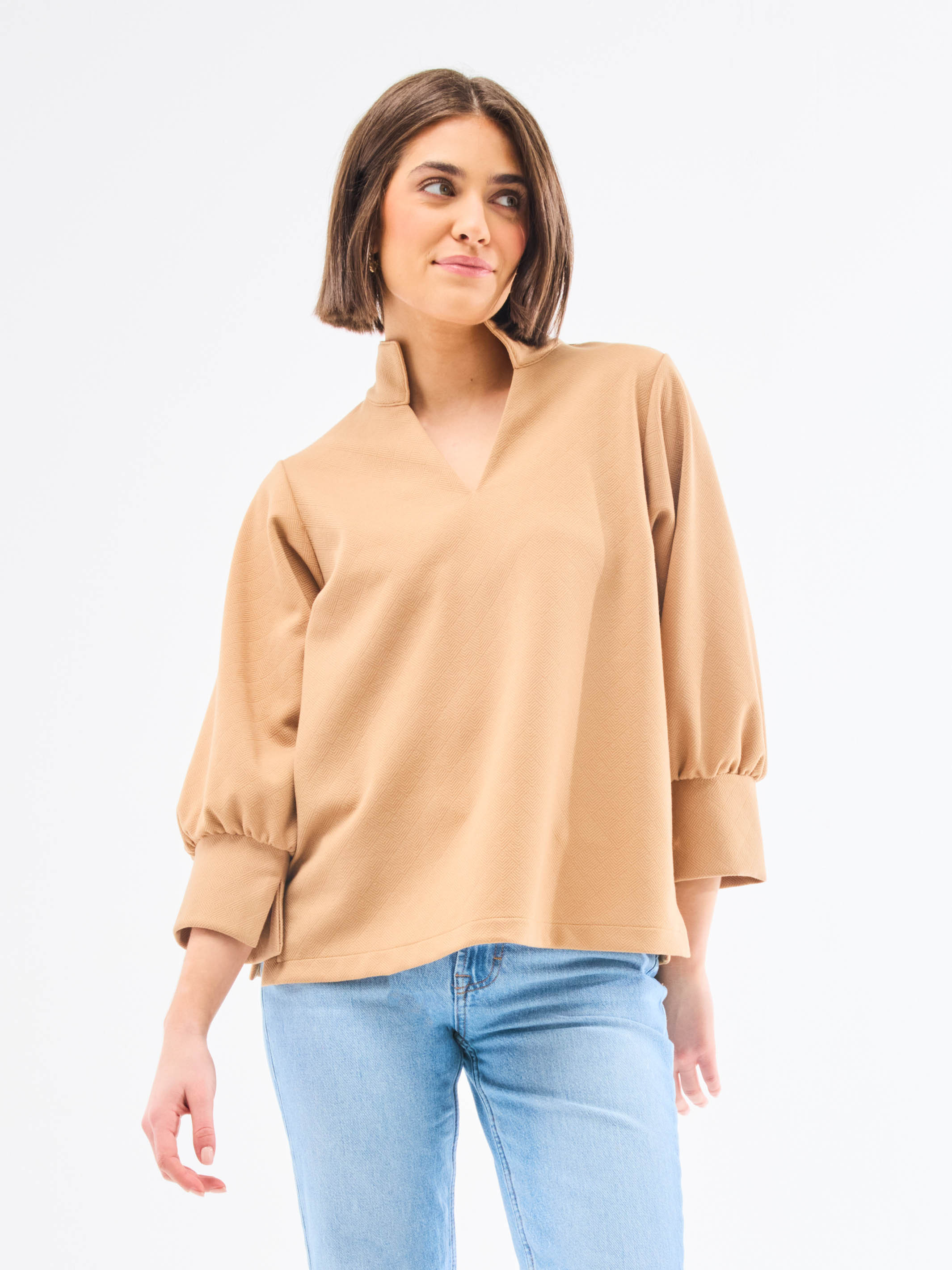 Jocelyn Top | Camel | Mary Square
