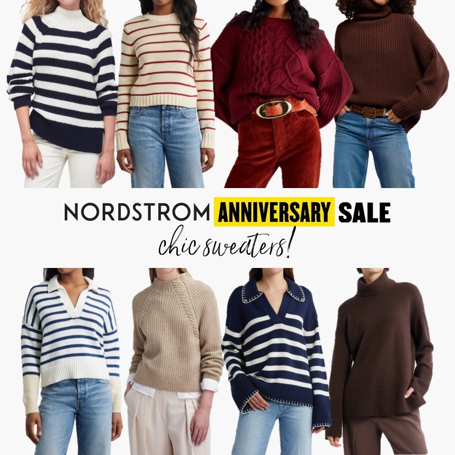 My favorite sweaters in the Nordstrom anniversary sale!!
.
NSale collared sweater oversized sweater striped sweater turtleneck sweater 

#LTKStyleTip #LTKSaleAlert #LTKSeasonal