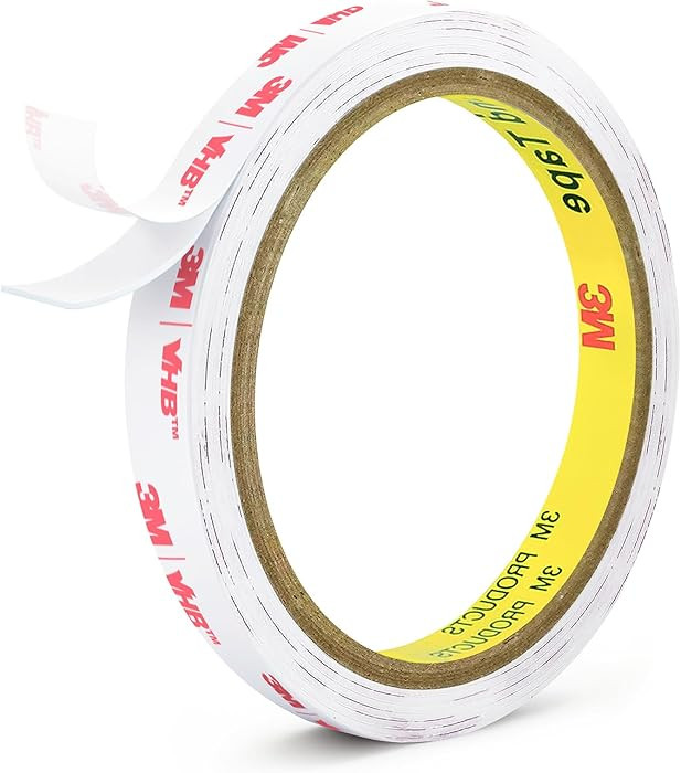 0.39in X 9.85ft Double Sided Tape Heavy Duty, Removable Mounting Tape for Wall, White Sticky Foam... | Amazon (US)
