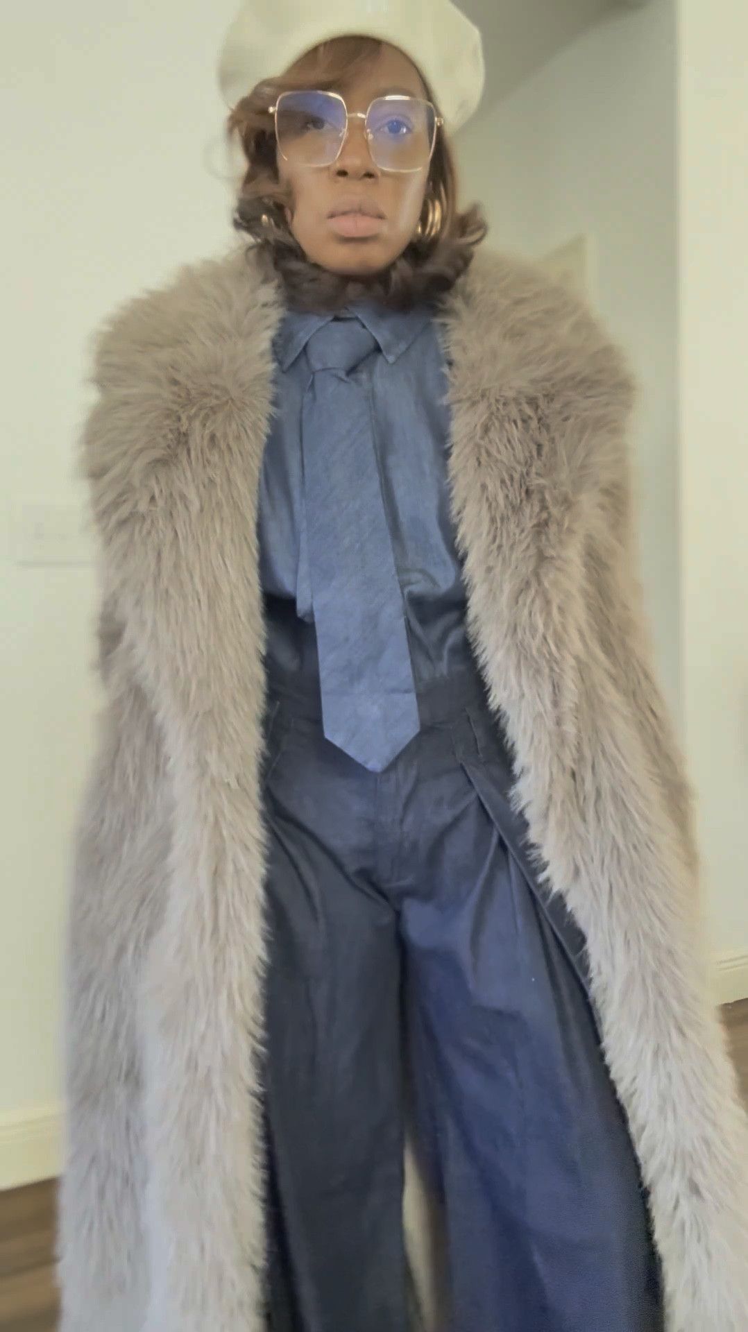 What I’m packing for Switzerland. Winter outfits. NY Beret hat, denim outfit, outfit with tie,long fur coat outfit

#LTKootd #LTKTravel