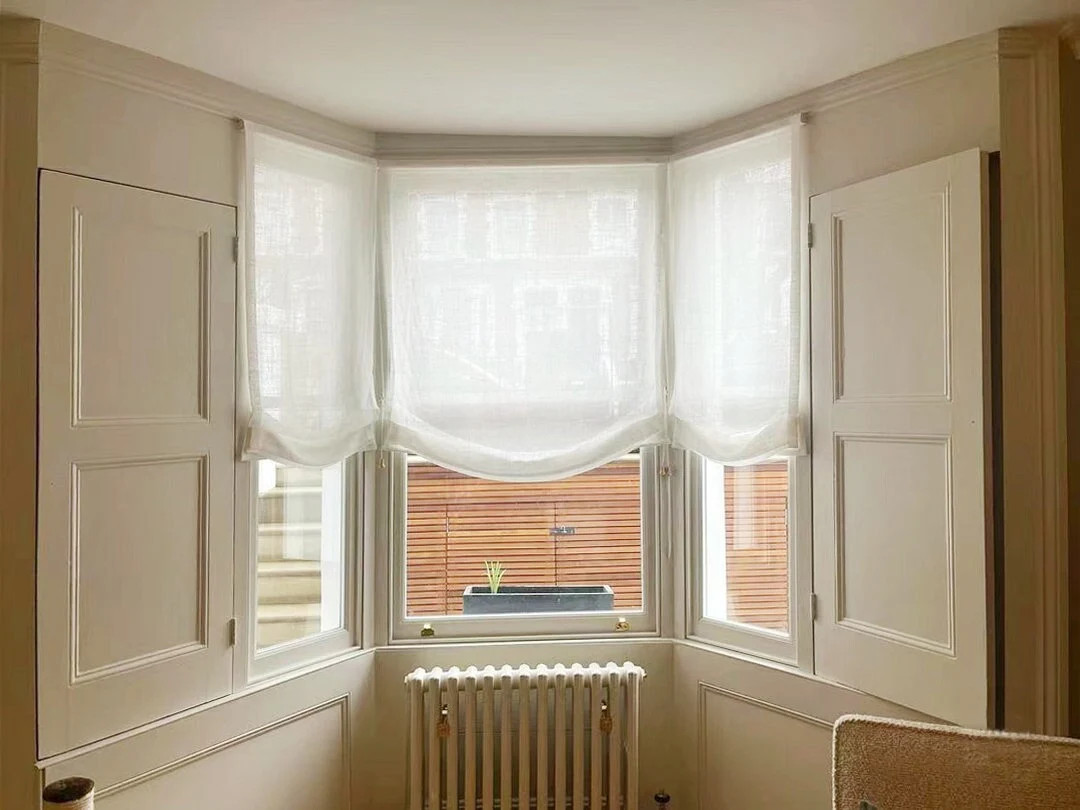 37 Colors ,white Color 100% Linen Roman Shade With Chain Mechanism, Window Treatment,custom Made ... | Etsy (US)