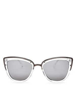 Quay My Girl Mirrored Cat Eye Sunglasses, 55mm | Bloomingdale's (US)