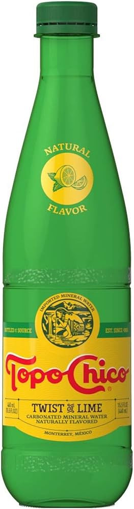 Topo Chico Mineral Water, Twist of Lime, 12 Ounce (Pack of 24) | Amazon (US)